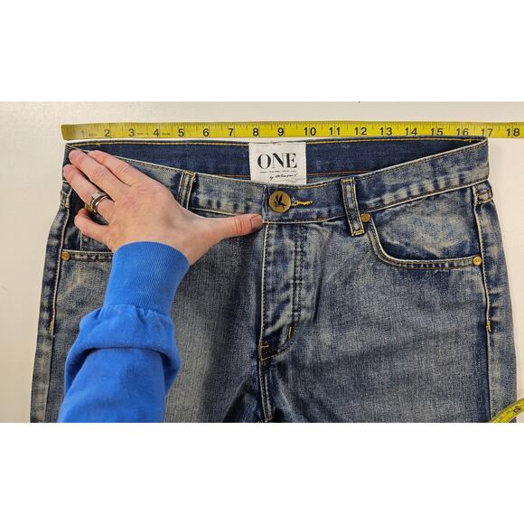 One teaspoon raider jean shorts flip cuff EUC 28 mid rise casual summer comfort - Picture 10 of 10